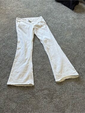 American Vintage Guess by Marciano White Flare Y2K LOW RISE Jeans
